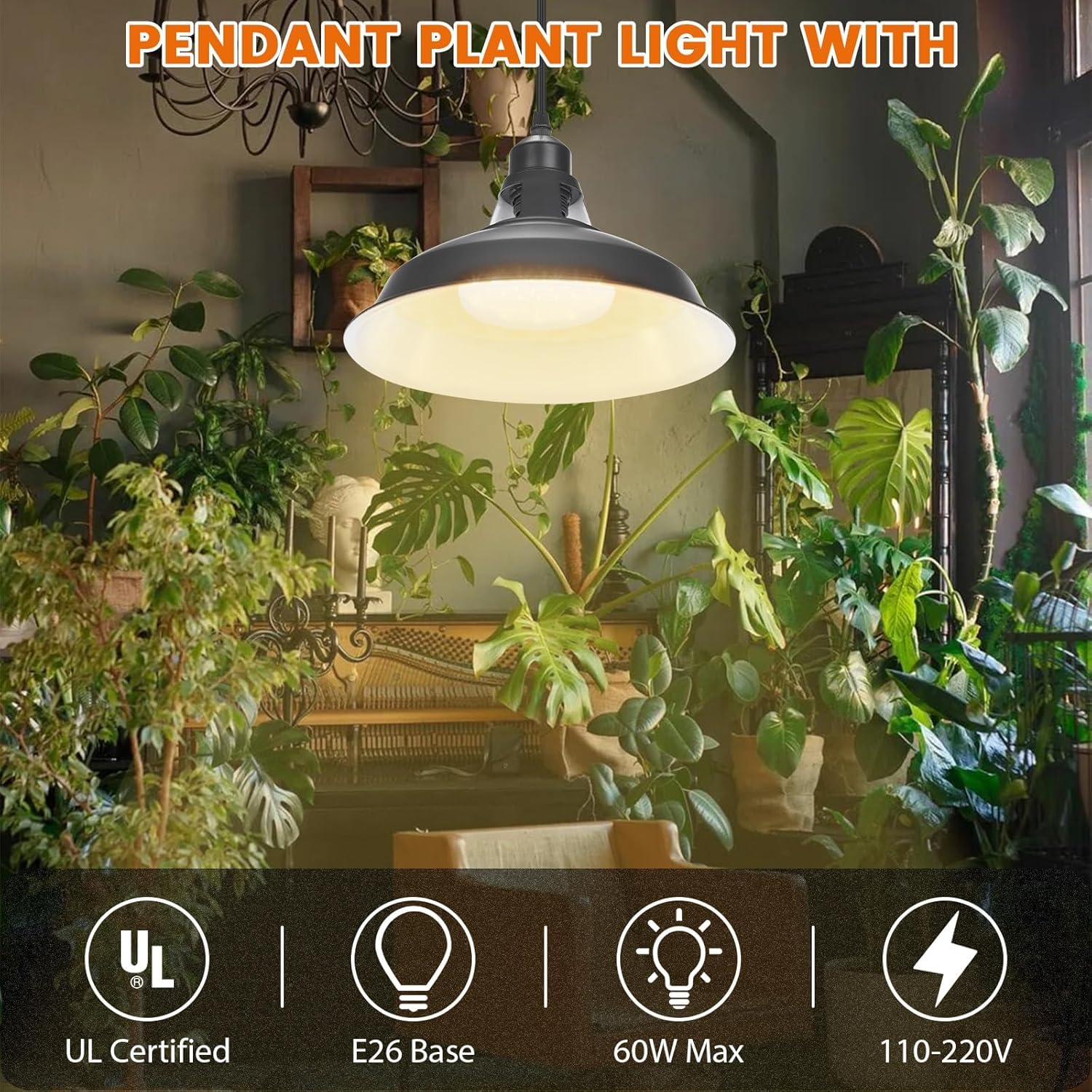 MYSWEETY adjustable pulley height matches plant growth stages.