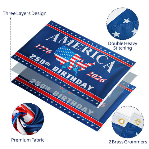 Mythcloud flag hanging on porch for indoor or outdoor display.