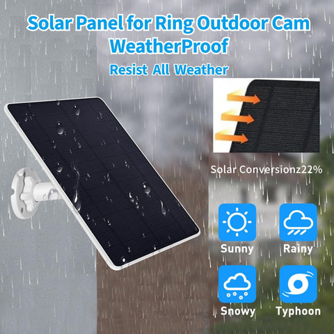 Mytions outdoor solar panel packaging shown with contents and setup-friendly design.