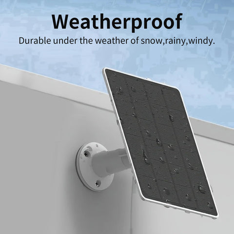 Mytions solar panel charger with 9.8ft cable provides flexible outdoor installation.