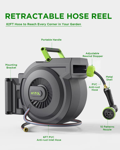 MYTOL five-eighth-inch hose inner diameter delivers strong water flow for quick jobs.