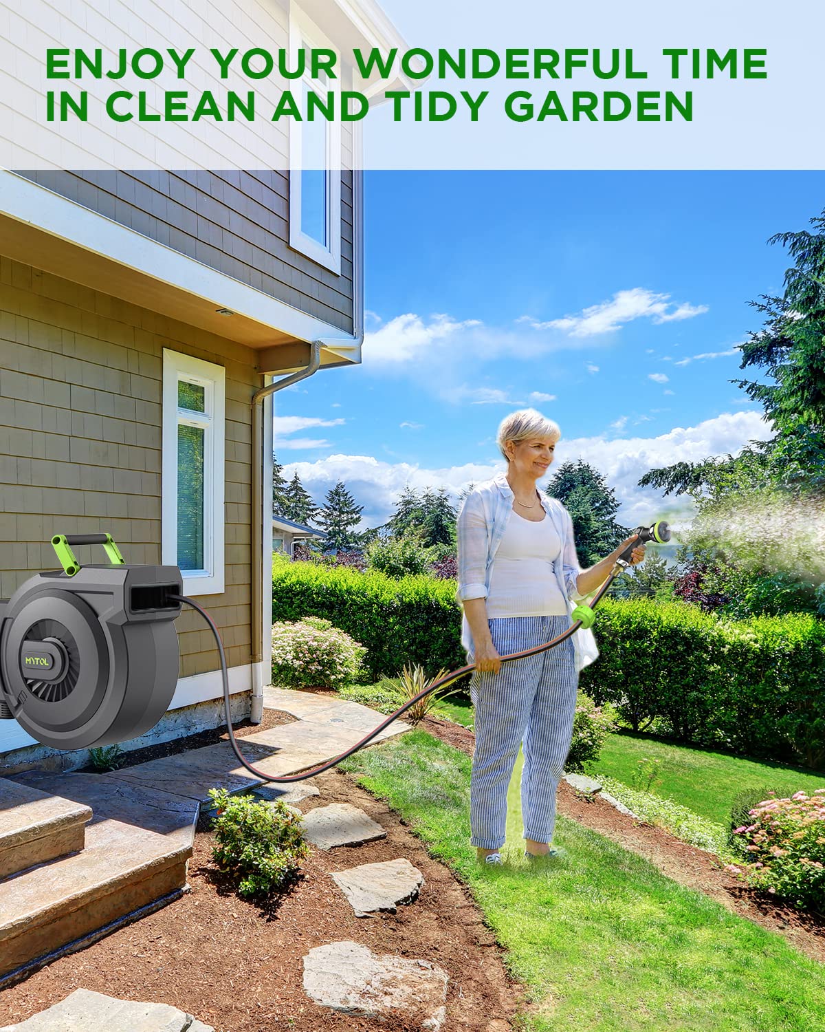 MYTOL rubber-wrapped handle storage ensures comfortable lifting and durable housing.