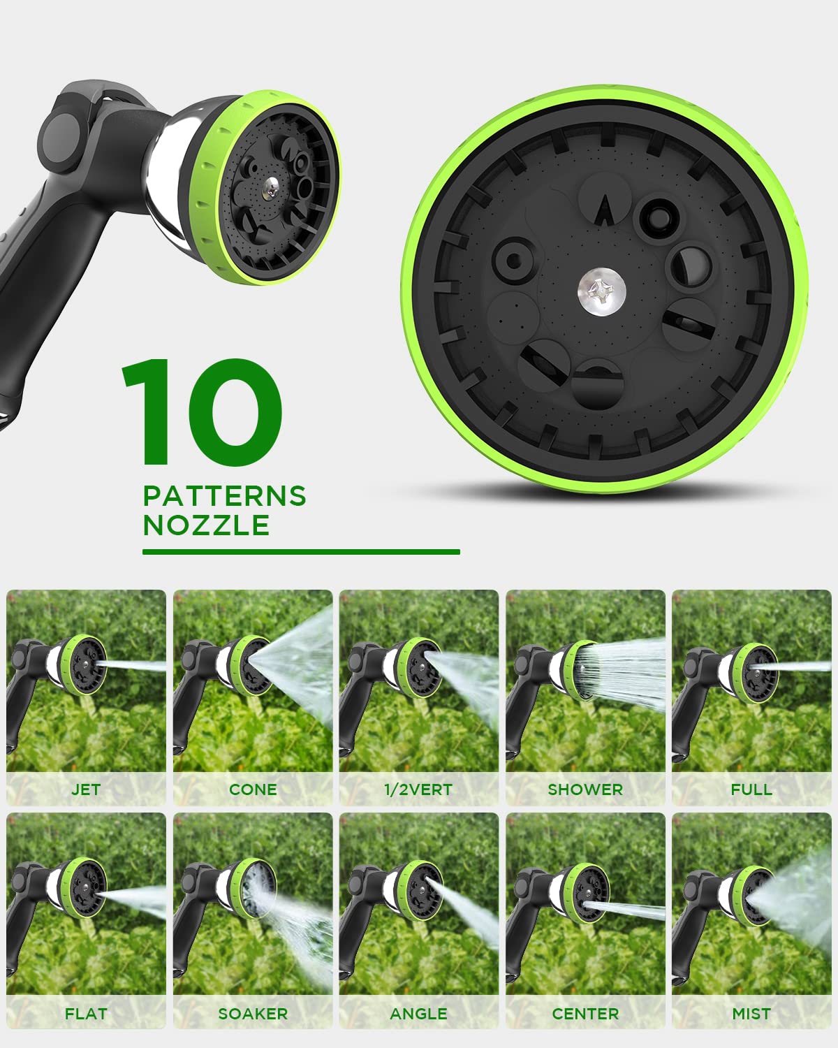 MYTOL wall-mount bracket enables safe, organized storage and quick retraction after watering.