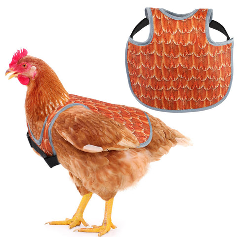 MYWSN chicken saddle back protector in yellow shields plumage and reduces irritation for hens.