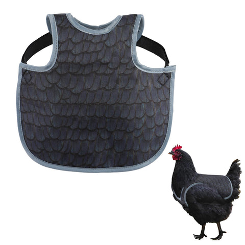 MYWSN chicken saddle back protector on hen highlighting feather-protection and comfort
