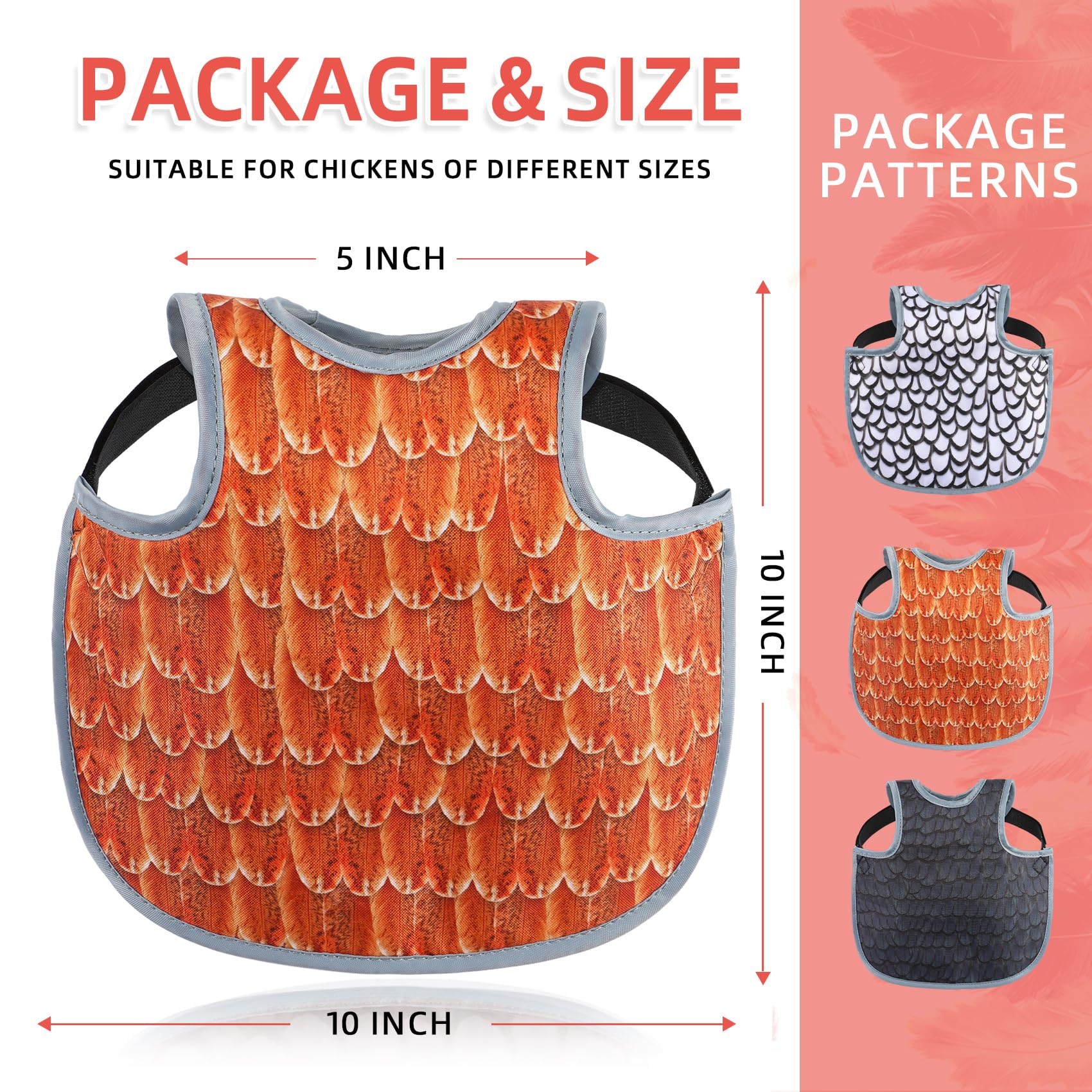 MYWSN saddle features a stylish feather pattern that blends with flocks.