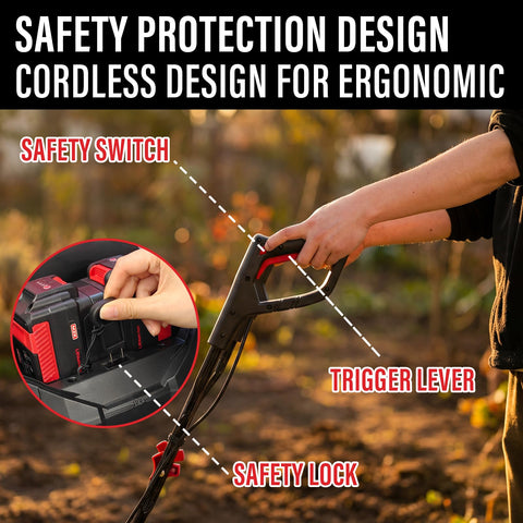MZK safety switch helps prevent accidental operation.
