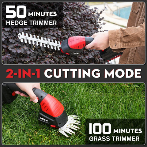 MZK 8-inch dual-action steel blade delivers smooth cuts with less vibration