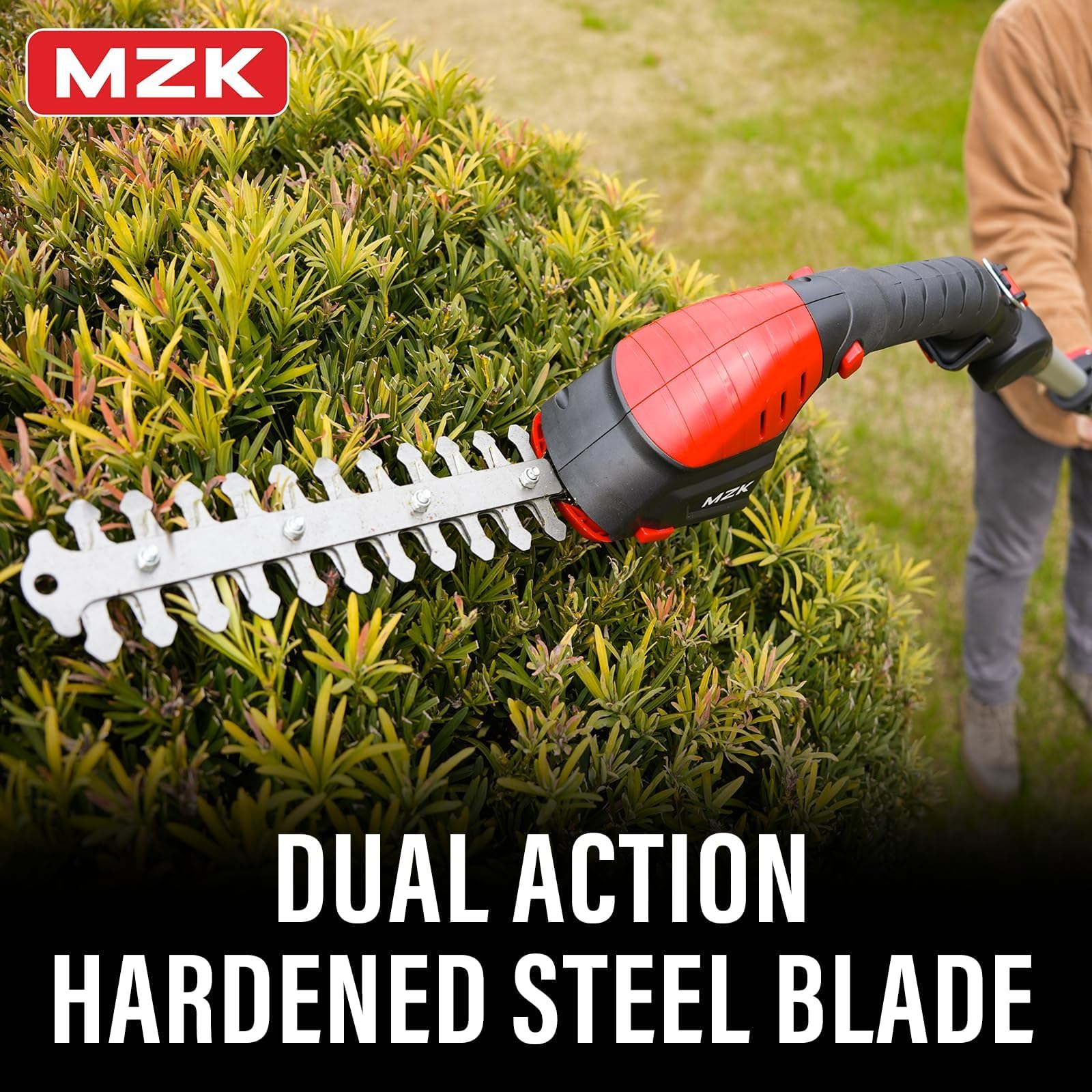 MZK HT08D11 extension pole extending reach to 13 feet for high hedges