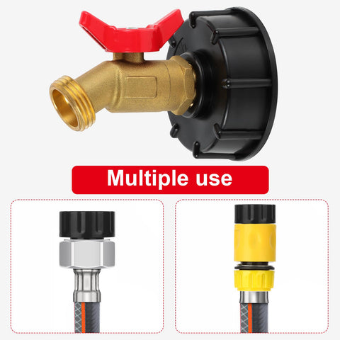 Mzcvriru brass shutoff valve 1/2 x 3/4 inch for controlled release.