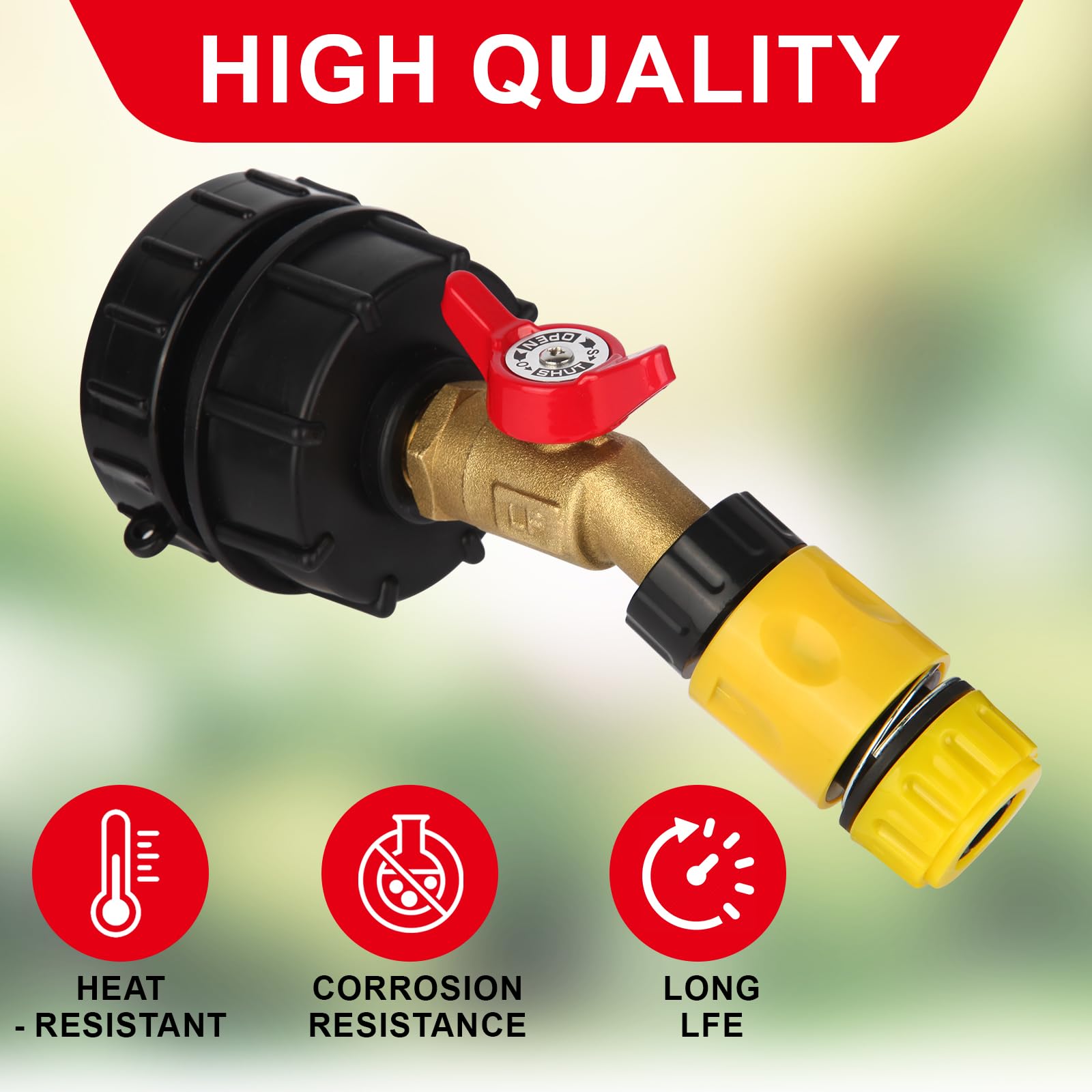 Mzcvriru quick disconnect kit for easy hose attachment.