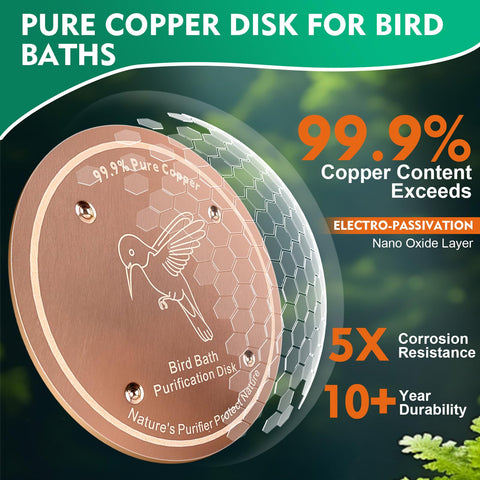 Mzesssmy copper disc design boosts water contact for efficiency.