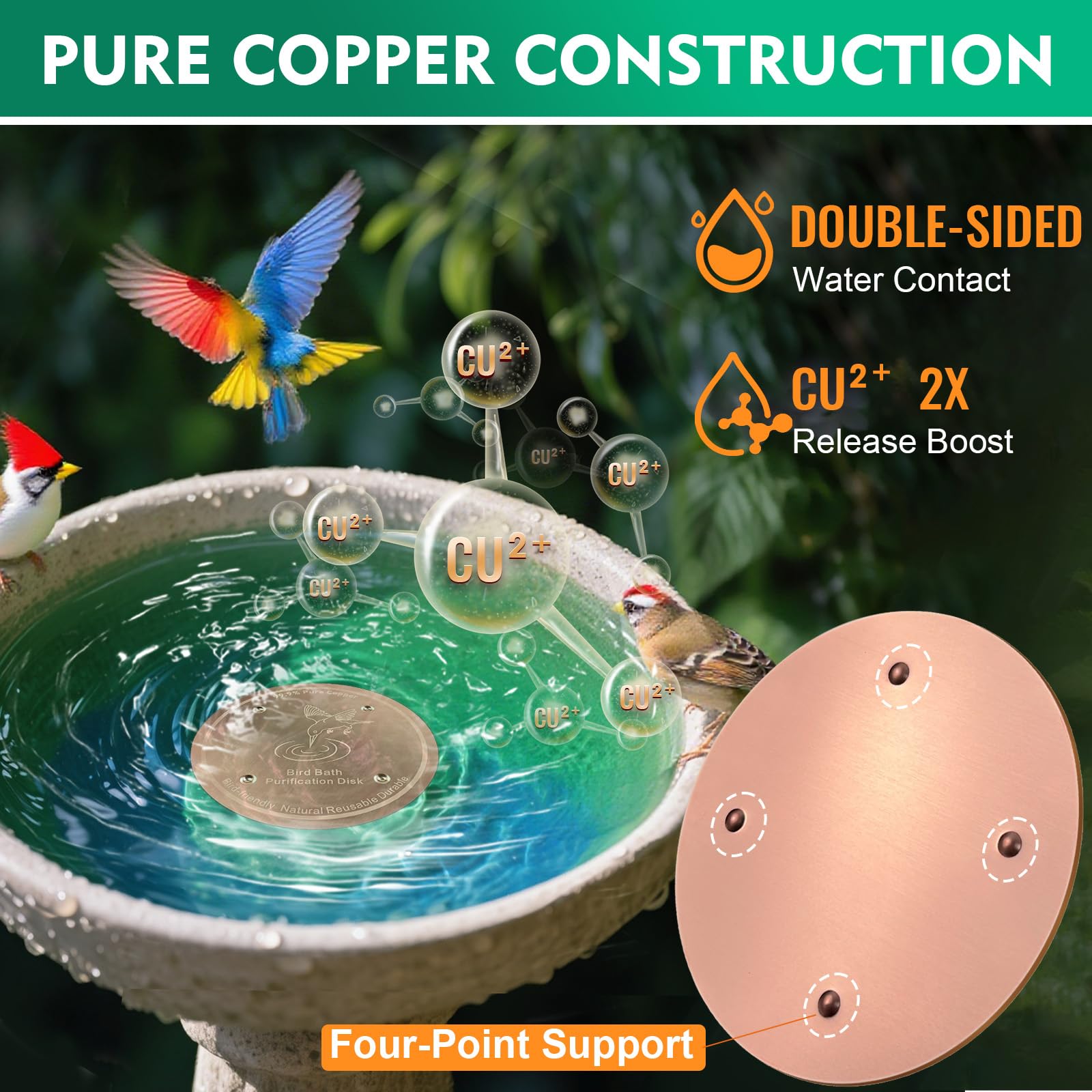 Mzesssmy copper disc is 0.6mm thick and weatherproof.