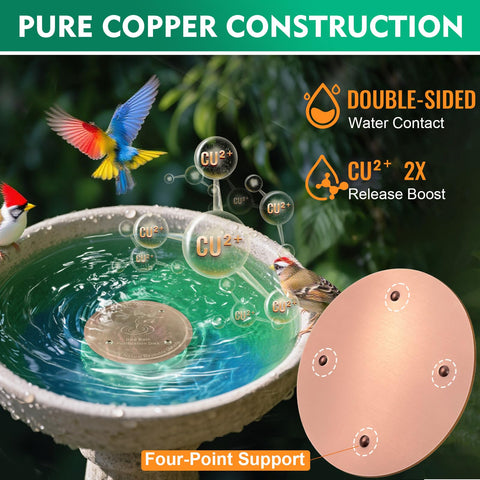 Mzesssmy copper disc is 0.6mm thick and weatherproof.
