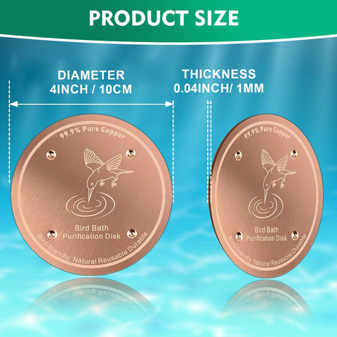 Mzesssmy copper disc minimizes grime without chemicals.