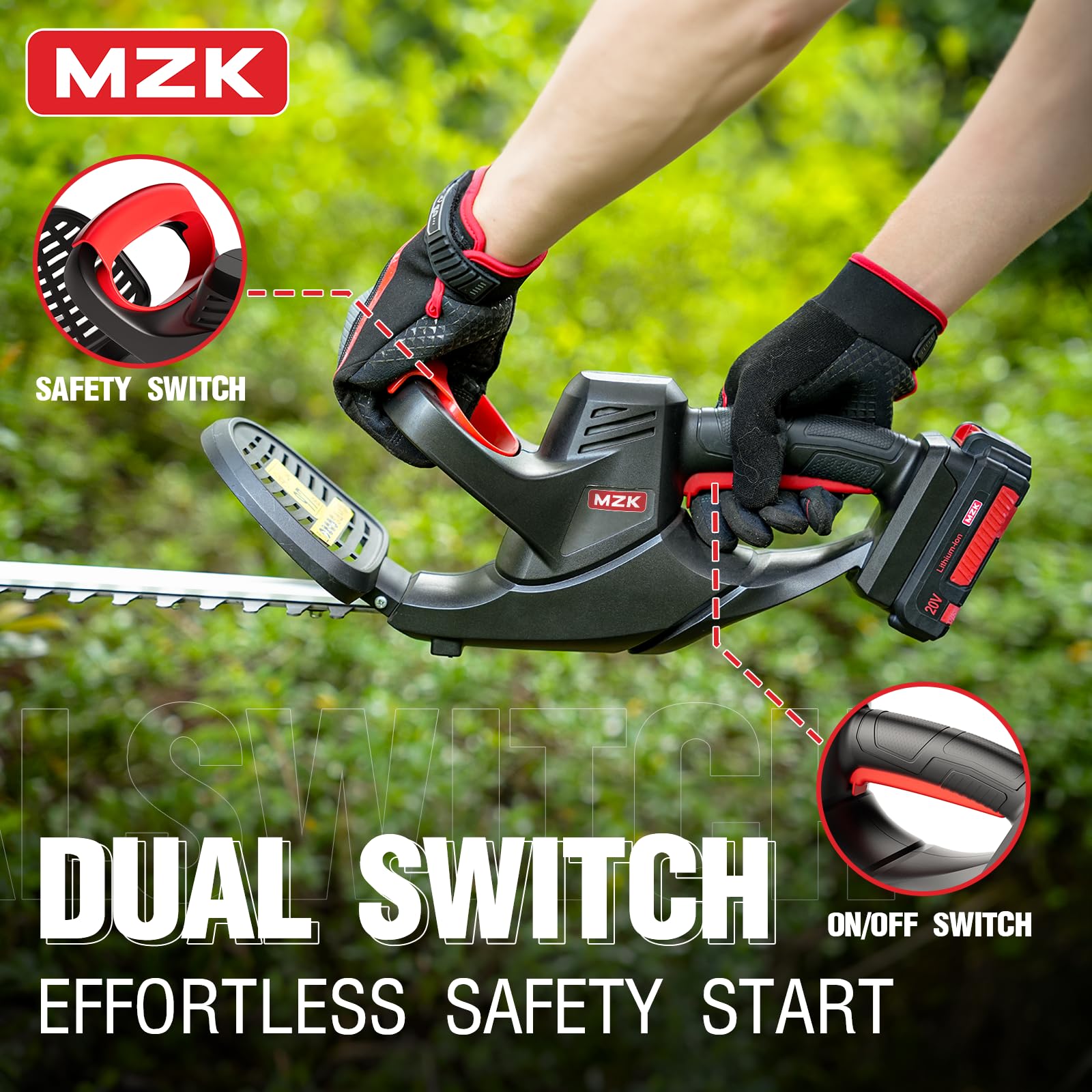 MZK battery and charger included for immediate use out of the box.