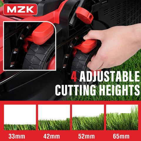 MZK LM13B8 dual 4.0Ah batteries extend runtime for medium yards