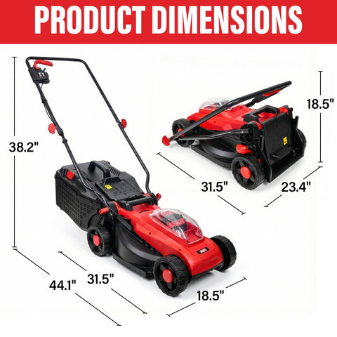 MZK LM13B8 side view red highlighting lightweight maneuverability for stairs and corners