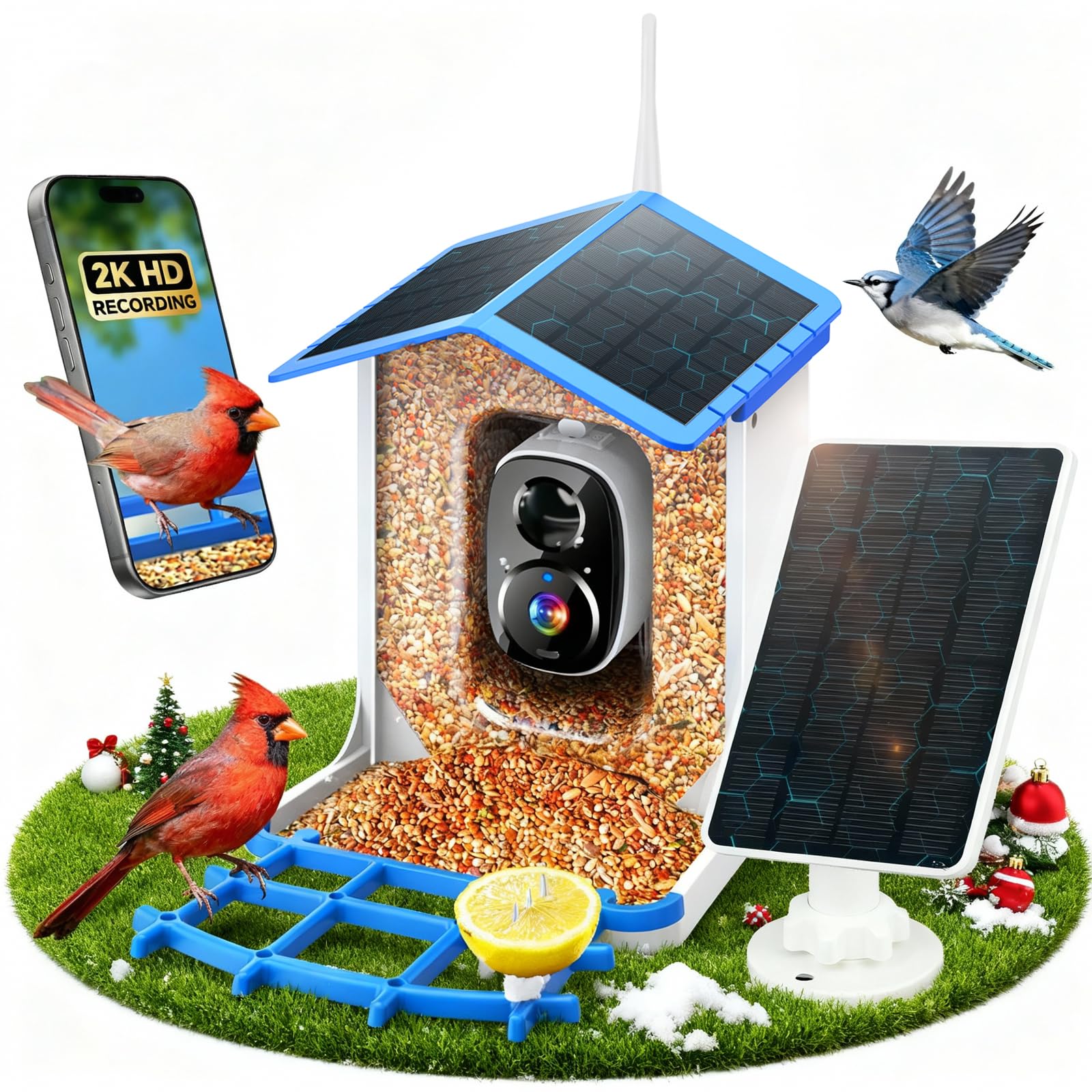 MZniros smart feeder with AI bird recognition delivers instant alerts.