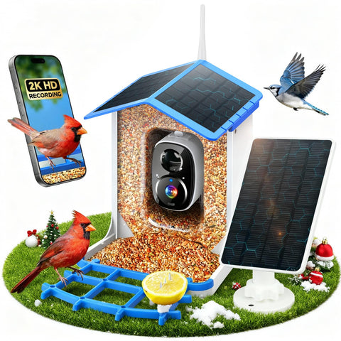 MZniros smart feeder with AI bird recognition delivers instant alerts.