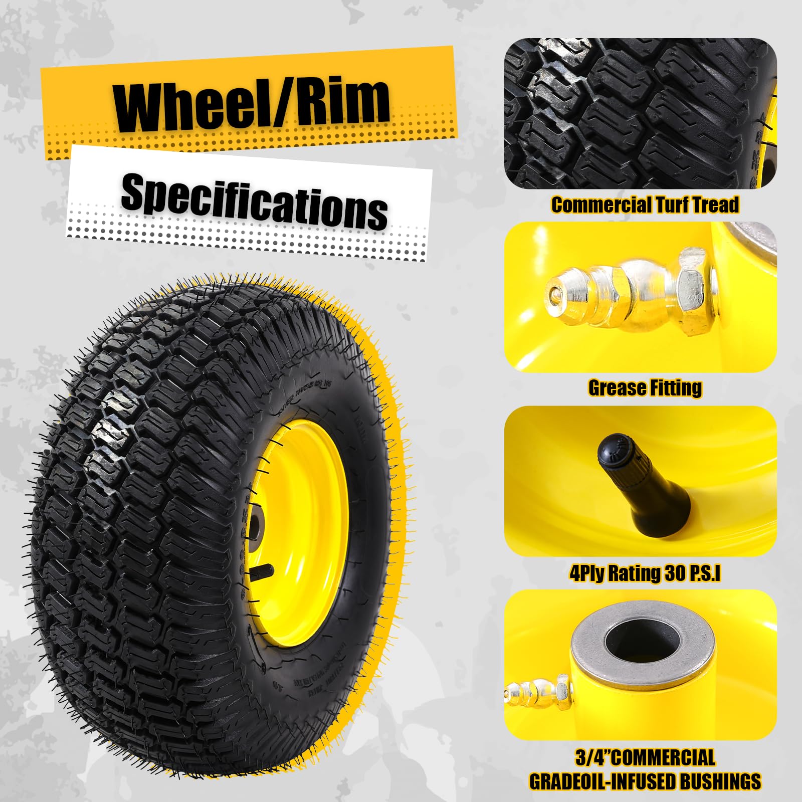 MZREXN turf-tread design protects your lawn while delivering solid grip.