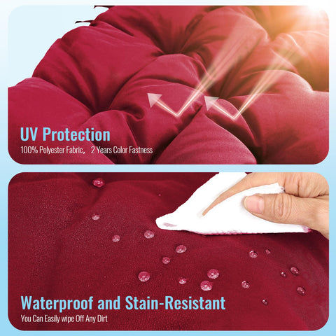 NACATIN soft polyester fiber filling provides plush support outdoors