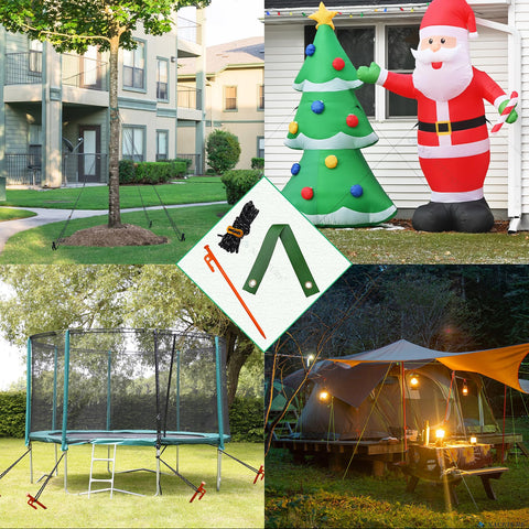 NACETURE versatile kit supports trees, camping canopies, and outdoor setups.