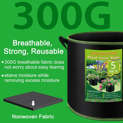 NACHLYNN grow bag folded for compact storage when not in use.