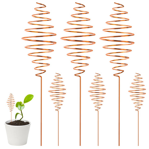 NACHLYNN copper electroculture stake 6-pack ready for garden deployment to support multiple plants