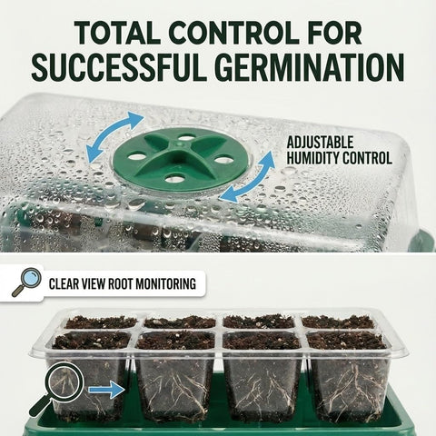 NACNO trays feature drainage holes to prevent overwatering and root issues.