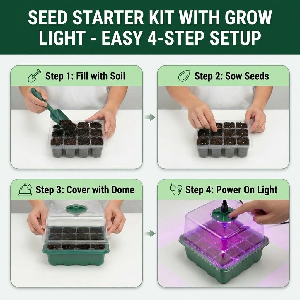 NACNO thickened PVC seed trays are sturdy and reusable for multiple seasons.