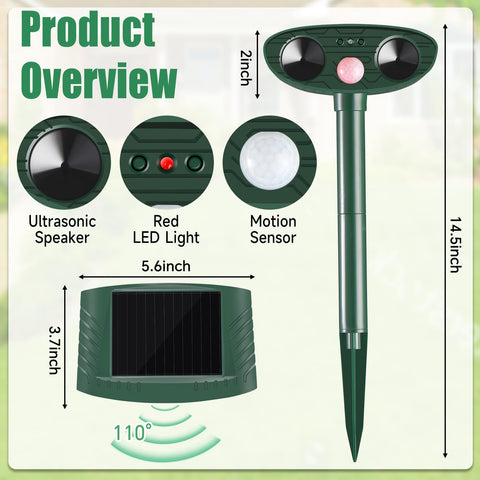 Nacoman waterproof dog repellent withstands rain while deterring dogs from restricted areas.