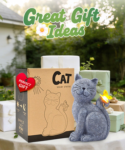 Nacome cat porch decor silhouette enhances curb appeal with gentle light.