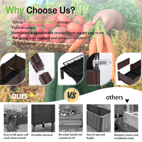 NACREEN modular design enables connecting units for a custom garden layout.