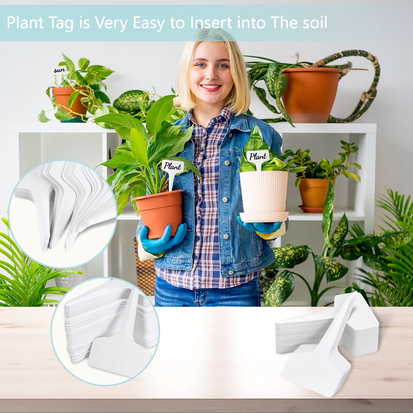 NadaKin 4-inch plant labels provide writing space for plant data