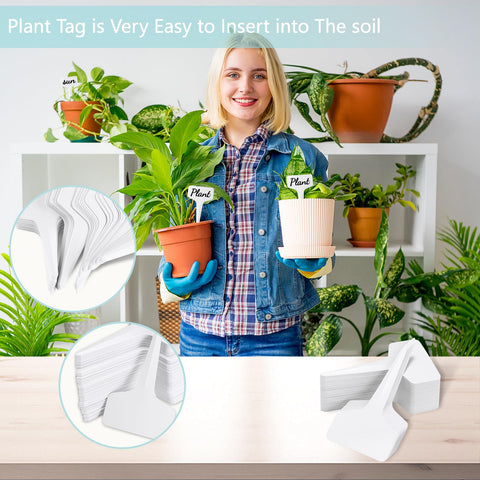 NadaKin 4-inch plant labels provide writing space for plant data