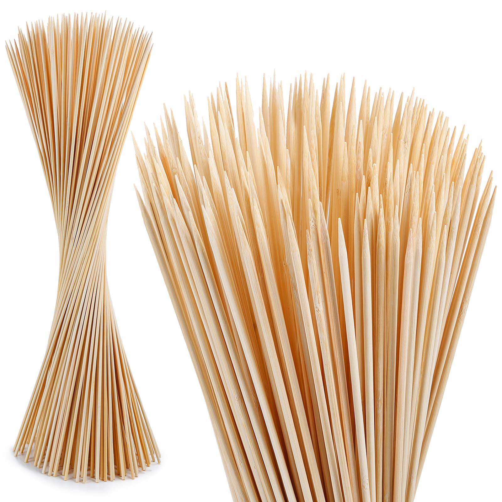 NadaKin bamboo roasting sticks in clear packaging for quick campsite prep.