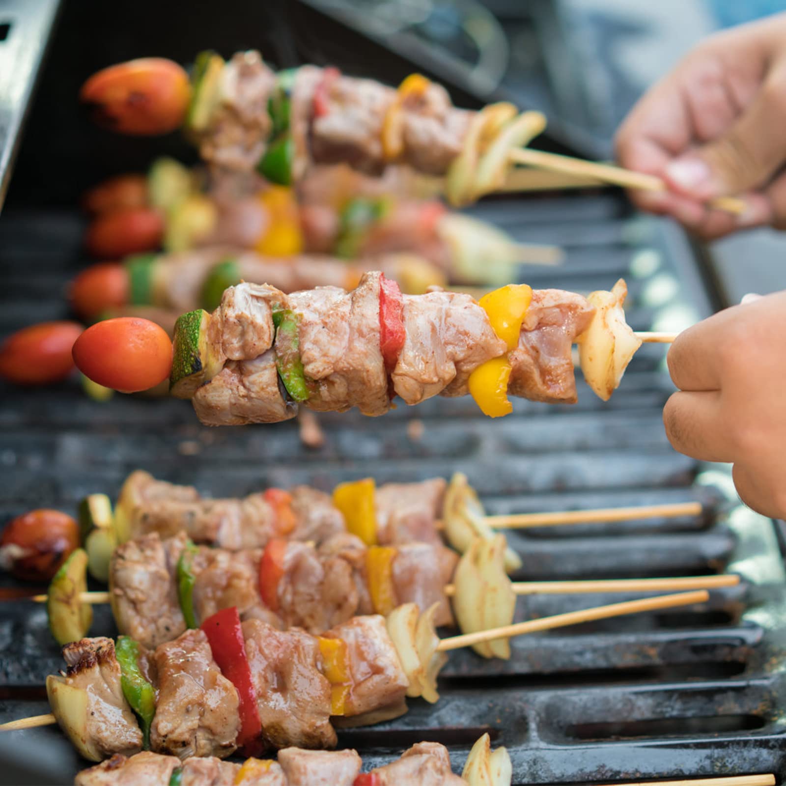 NadaKin eco-friendly bamboo skewers promote quick outdoor meals