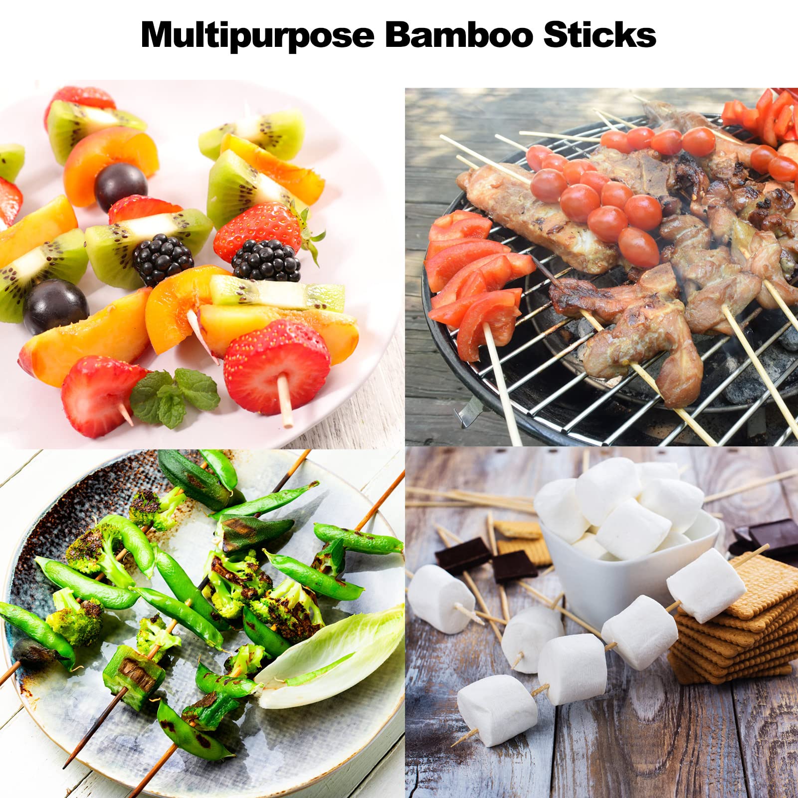 NadaKin skewers for fruit, cheese, or cake decorations