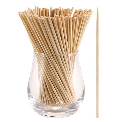 NadaKin skewers with semi-pointed tips for easy, safe food piercing.