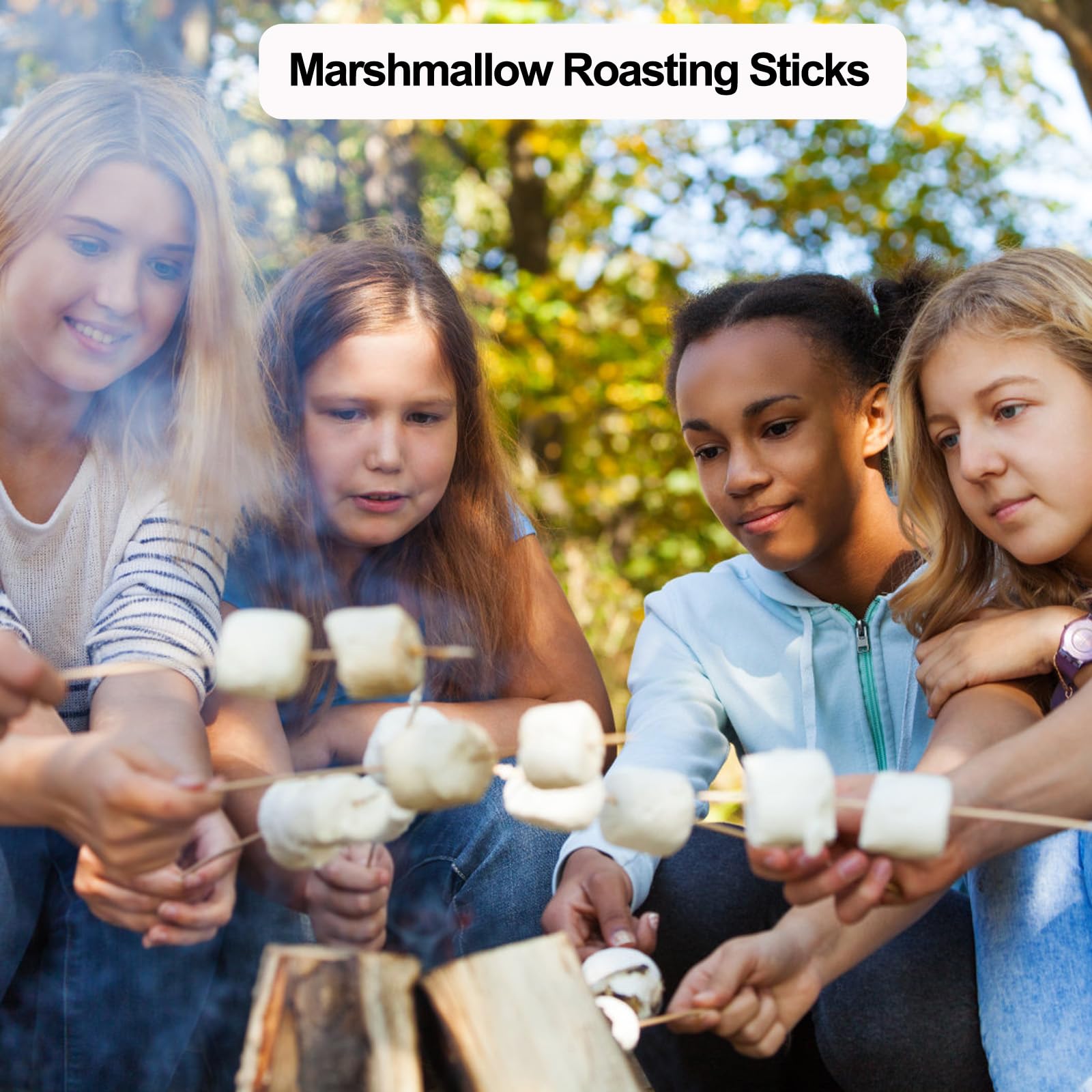 NadaKin multipurpose sticks for s'mores, kebabs, vegetables, and more outdoors.