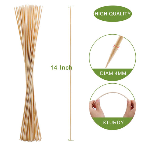 NadaKin semi-pointed tips help pierce foods safely during roasting.