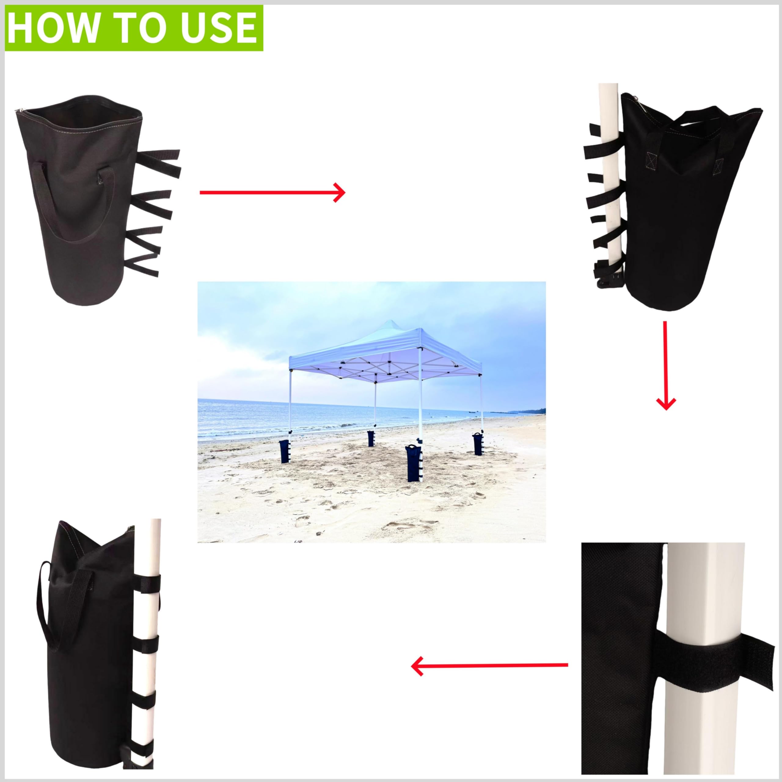 Notes indicate sand is not included and watering is not possible.