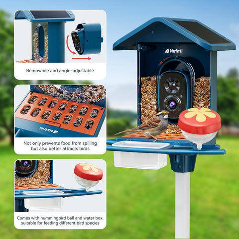 Nafnti weatherproof IP65 design withstands rain and sun in outdoor settings.