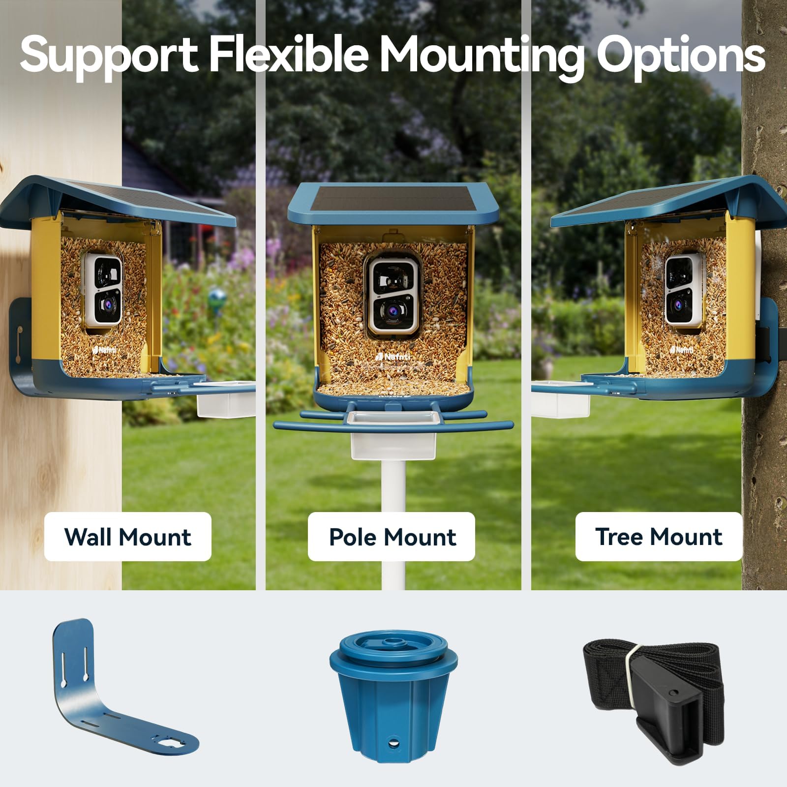 Nafnti Bird Feeder Camera gift packaging suggests a thoughtful nature gift