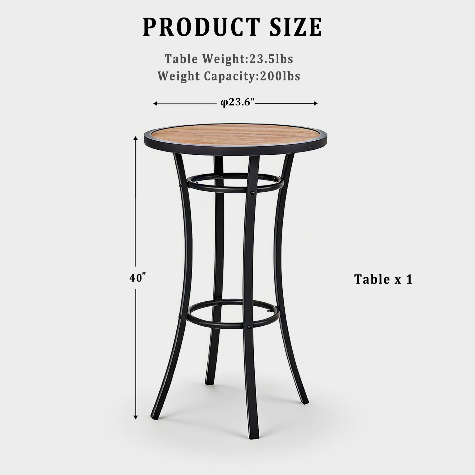 Naga Bahna anti-slip feet keep the table stable on varied surfaces