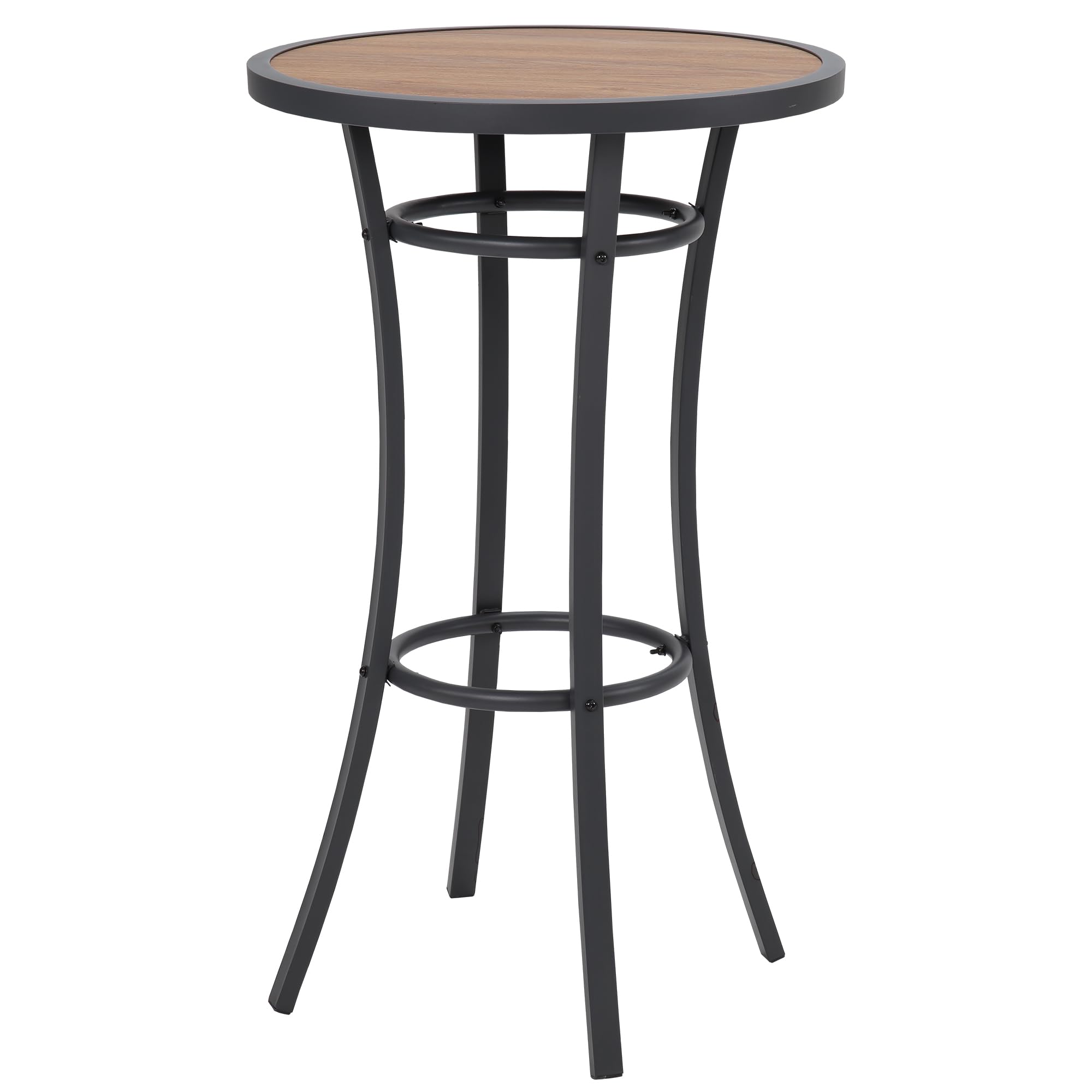 Naga Bahna bar height table top view shows sturdy outdoor build for gatherings