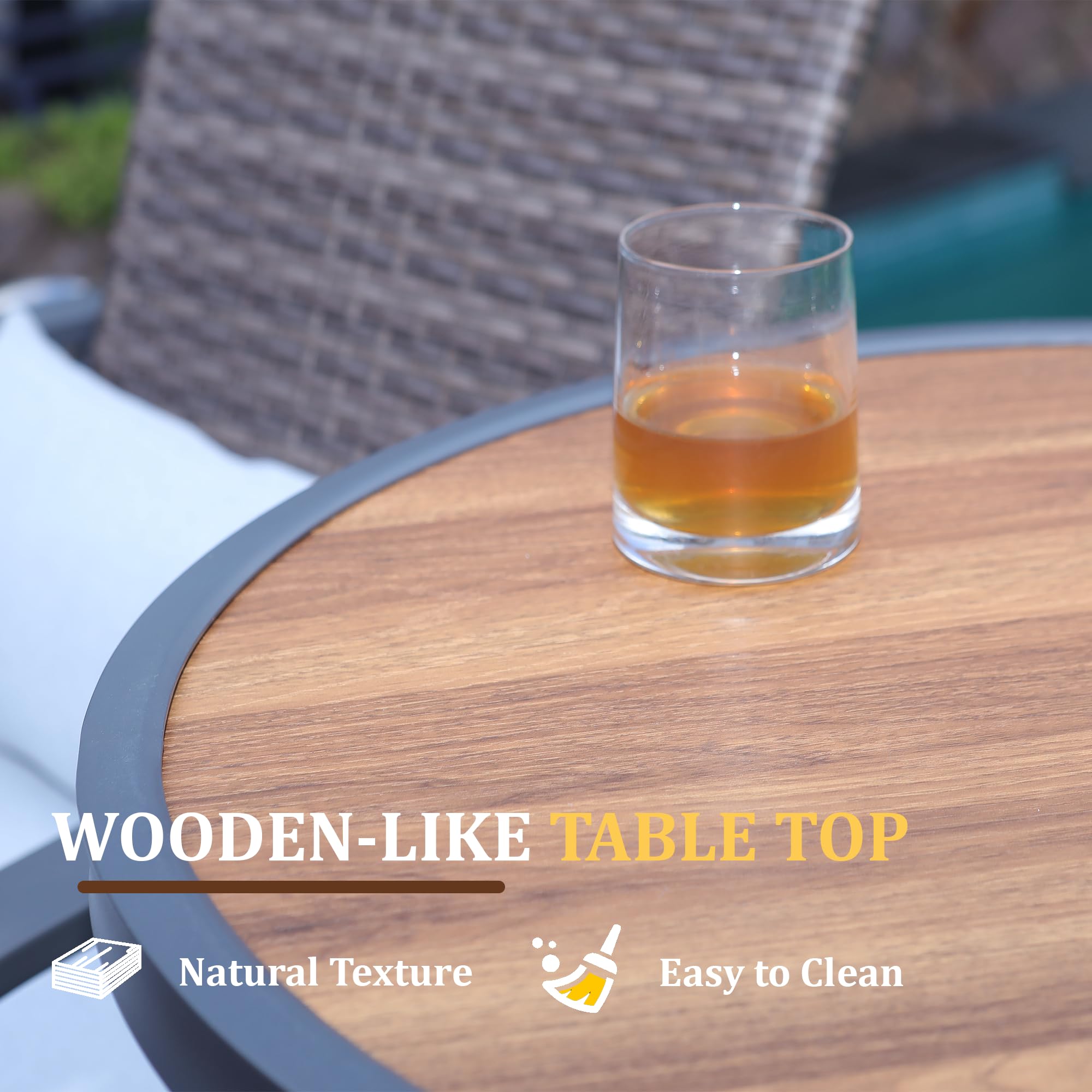 Naga Bahna waterproof surface withstands sun and rain without warping