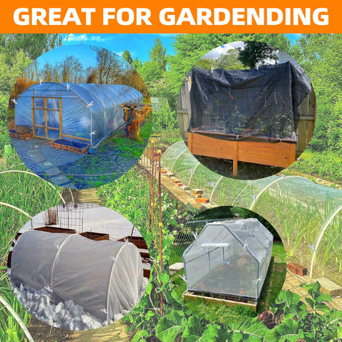 Nagoofun stainless-steel garden clip demonstrates durability for multiple hoop sizes