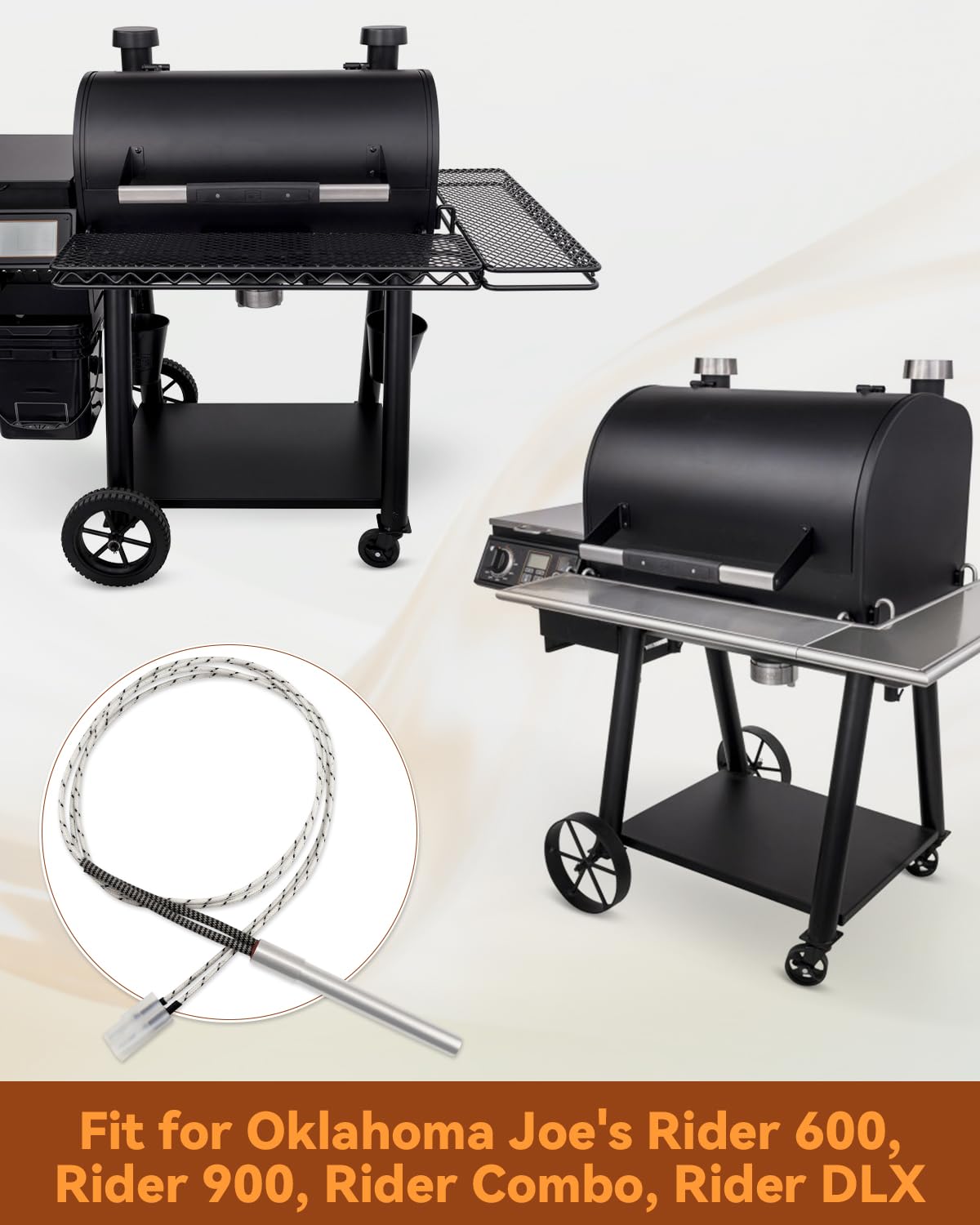 Nahntaipy steady-burning igniter maintains a consistent flame for even cooking.